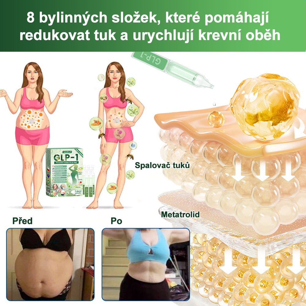 Oficiální obchod ČR | BuildLeaf® GLP-1 8-v-1 Fit & Vital Řešení (Jednou denně, viditelné změny za 7 dní) ✅ Obezita, kardiovaskulární zdraví, cukrovka, spánková apnoe, zdraví střev, problémy se klouby a další.